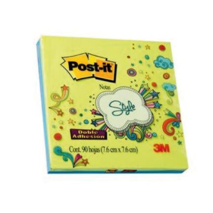 Notas Adhesivas Post It 3M Super Sticky Style Color Neón 2 Pads de 45 Hojas