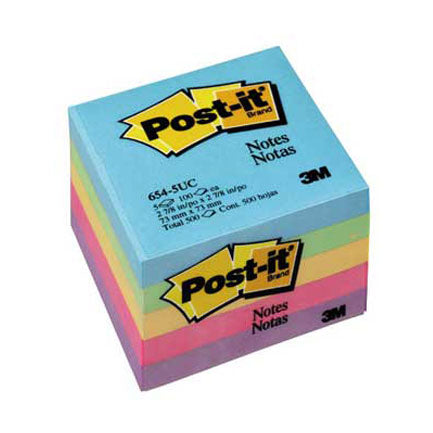 Notas 3M Post-It Ultra 7.6X7.6 C/5 Blocks 100Hjs C/U