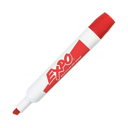 Marcador Sanford Expo 83002 Rojo Cincel Pizarron Blanco C/12