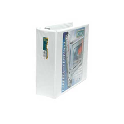 Carpeta Kinera Vinil Aro "O" 3" Color Blanco C/8 Piezas