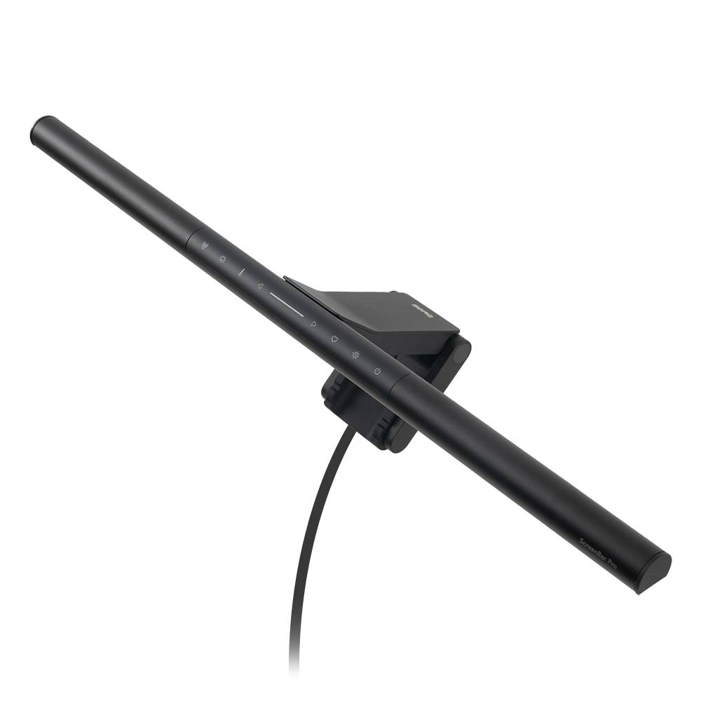 Lámpara para Monitor, Barra de luz LED para monitor (negra) - Iluminación ultraancha, sensor de movimiento, brillo ajustable/temperatura de color
