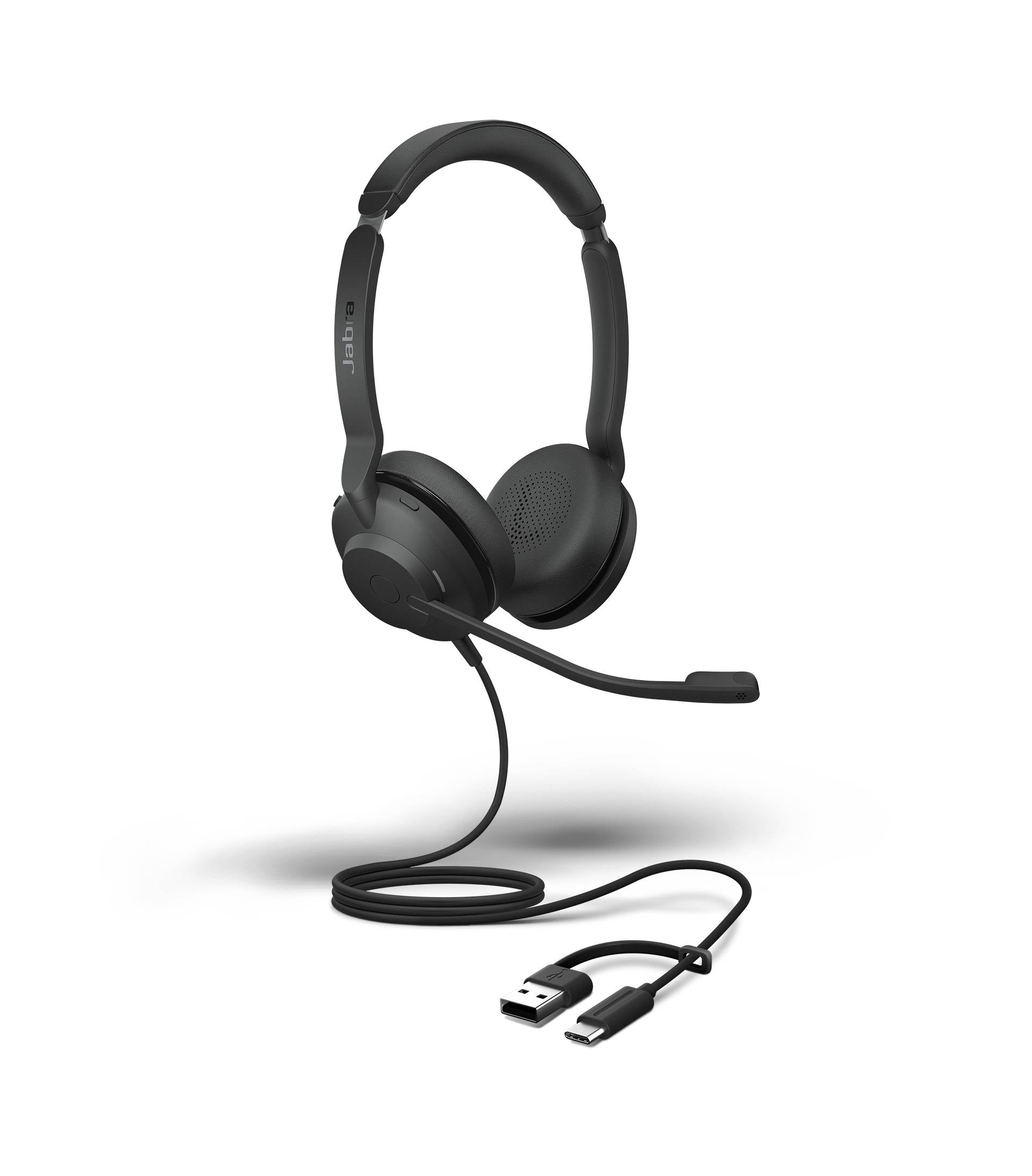 Auriculares Jabra Evolve2 30 SE Cableado Sobre la cabeza, Sobre la oreja Estéreo - Certificación Microsoft Teams - Binaural - Supra-aural - 20Hz a 20kHz - 149.4cm Cable - Reducción de ruido, Tecnología MEMS, Condensador Electret Micrófono - USB Tipo C