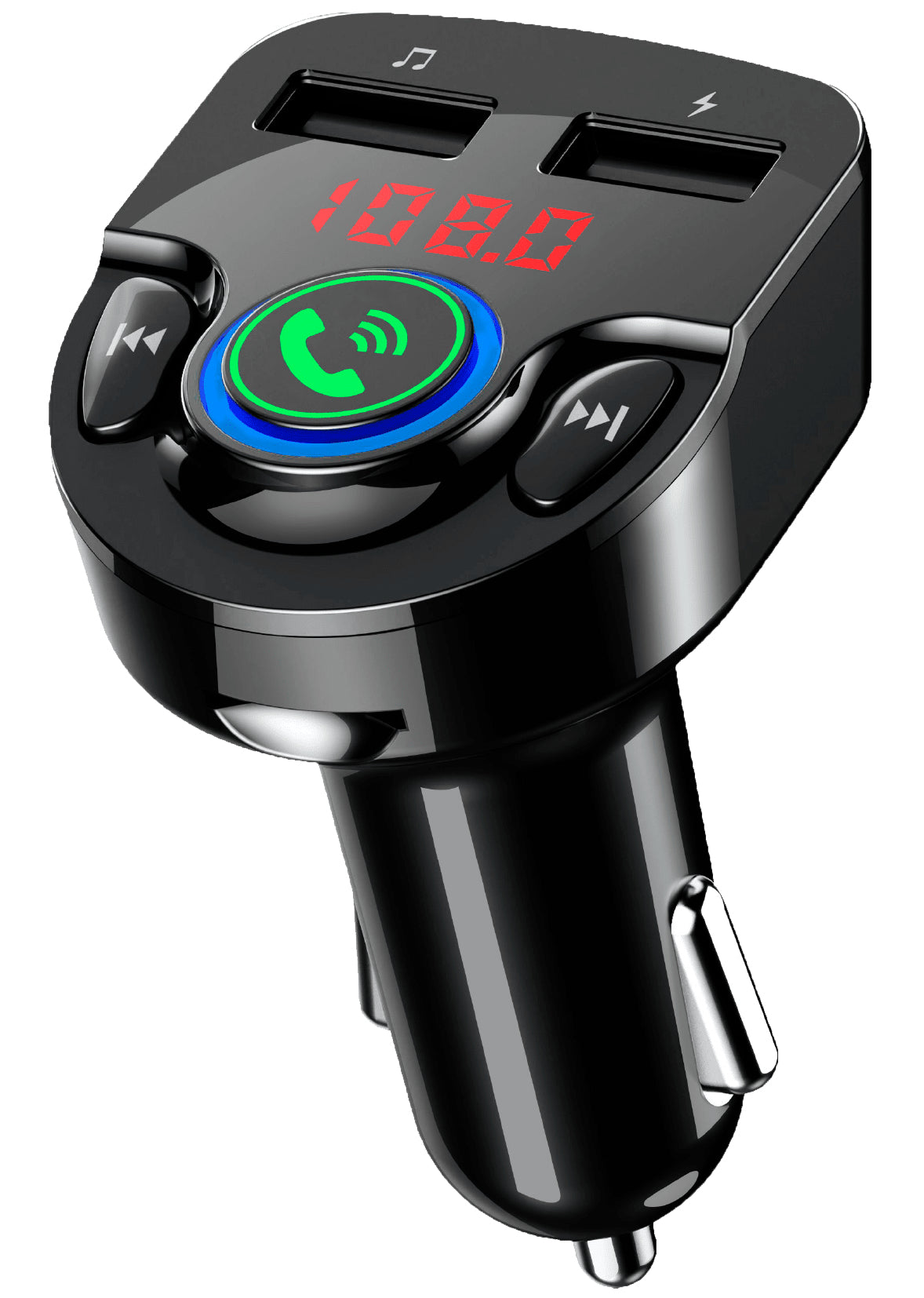 Transmisor de Audio Bluetooth para Auto Manos Libres Carga Rápida FM 2 PUERTOS USB | PERFECT CHOICE