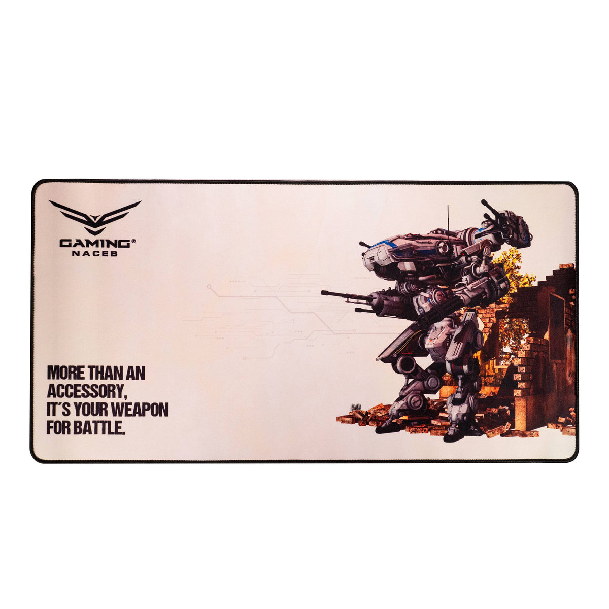Naceb Almohadilla ratón - 310mm x 610mm - Marrón - Antideslizante - Mouse