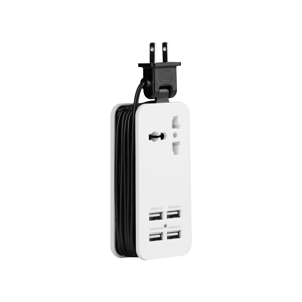 Naceb Reglata de conexión - 4 x USB, 1 x Alimentación CA - 1.50m Cordón - 1.50kW
