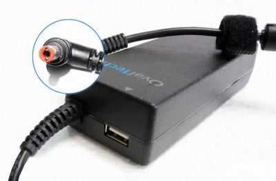 Adaptador para Computadora Portátil OVALTECH 20V/4.5AH C/Blister + USB