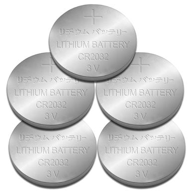 BROBOTIX BATERIA CMOS CR2032 PAQUETE DE 5 PIEZAS - Pila Litio de 3V para Tarjeta Madre