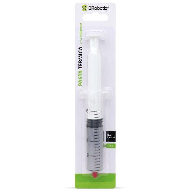 BROBOTIX PASTA TERMICA TUBO DE 20 GRAMOS - Disipador CPU Escritorio Ventilador Mother Board Ventilador- Dispensador Jeringa