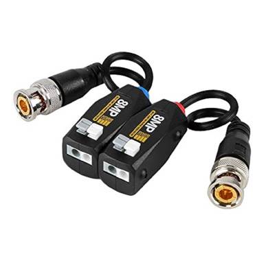TRANSCEPTOR BALUN DE VIDEO PASIVO 8MP HDCVI/TVI/AHD