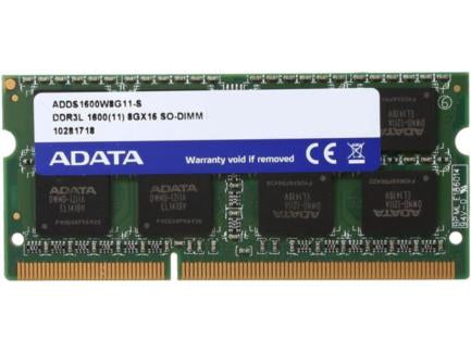 Memoria Ram Adata Premier 8GB SODIMM DDR3L 1600 MHz CL11 204Pin 1.35V para Laptop