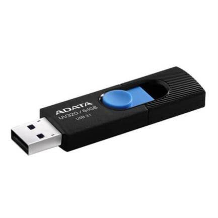 Memoria USB Adata Flash UV320 64GB 3.1 Color Negro-Azul
