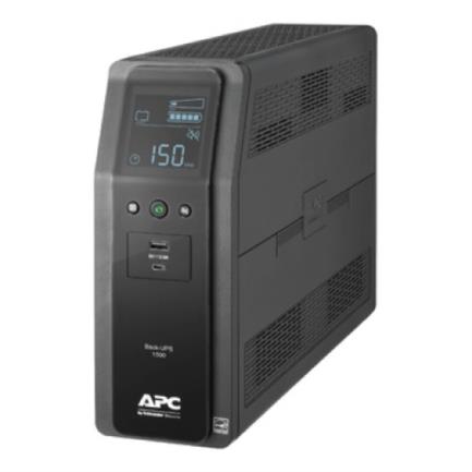 Back UPS APC PRO BR 1500VA 10 Outlets 2 USB Charging Ports AVR LCD interface LAM