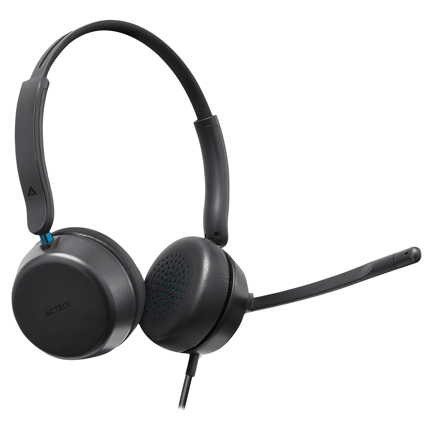 Auriculares Alambricos Acteck con Micrófono Active Pro HC565 Negro