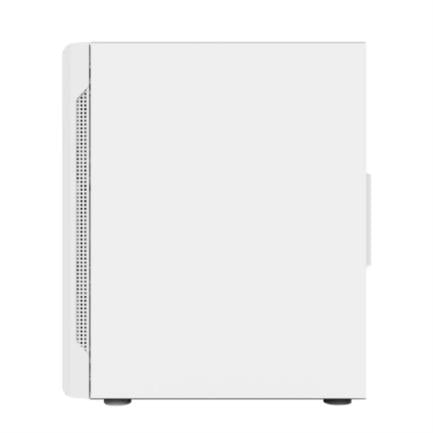 Gabinete Gamer Compact Media Torre Dragonfly Perform Crystal GM590CW / Panel Izq Cristal + Frente Cristal / Blanco