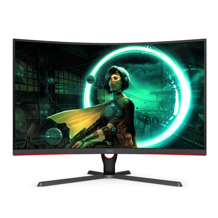 Monitor AOC 31.5" Gaming Curvo C32G3E Led 1920x1080 Full HD FreeSync 165Hz HDMI DisplayPort Negro