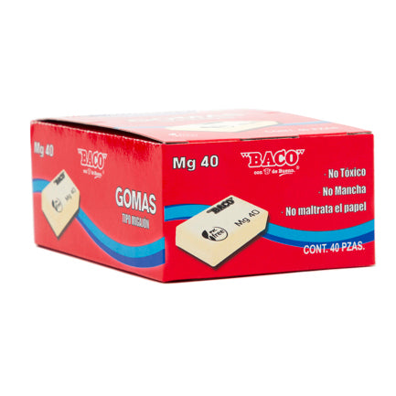 Goma Baco Migajón MG-40 Caja c/40 Pzas