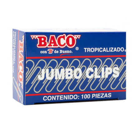 Clip Baco Jumbo Caja c/100 Clips