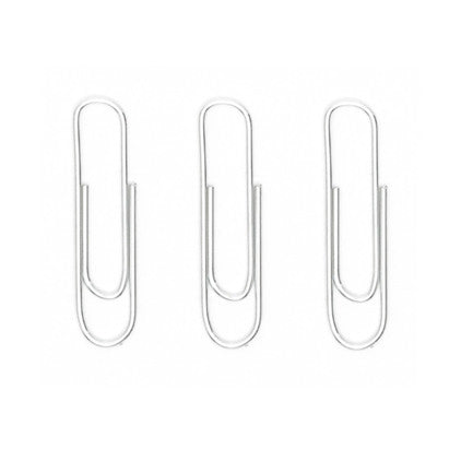 Clip Niquelado Baco #2 Paquete c/10 Cajas c/100 Clips c/u