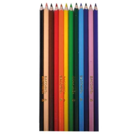 LAPICES DE COLORES BACOIRIS TRIANGULAR PLEG. C/12 LARGO