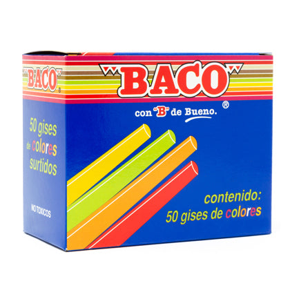 GIS BACO COLORES CAJITA C/50 PIEZAS