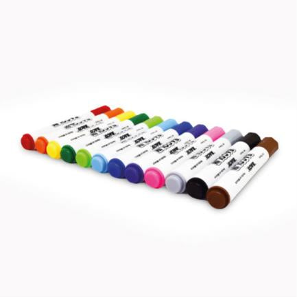 Marcador Baco Base Agua Bacolin Lavable c/12 Colores