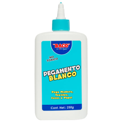 Pegamento Blanco Baco Frasco 250 grs