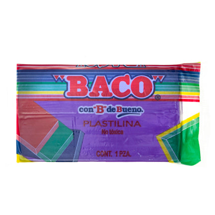 PLASTILINA BACO MARQUETA 180GR VIOLETA No.63