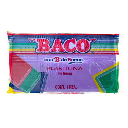 PLASTILINA BACO MARQUETA 180GRS COLOR LILA