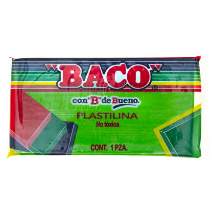 PLASTILINA BACO MARQUETA 180GRS COLOR VERDE LIMON