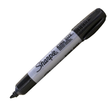 Marcador Permanente Sharpie King Size Negro Punta Cincel C/12 Pzas