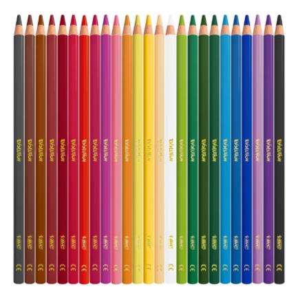 Colores BIC Evolution Largos Mina Gruesa 4mm C/24 Pzas