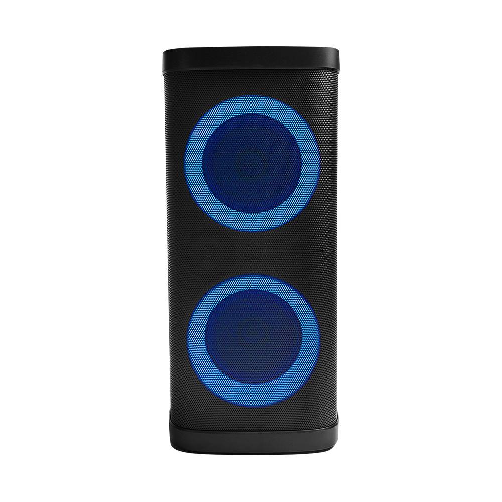 VORAGO KSP-580 SPEAKER 2x6.5" + 2x2.5" TWEEETER 40W RMS 3600mAh CIRCLE LED TWS MICROPHONE USB / TF / AUX / BT