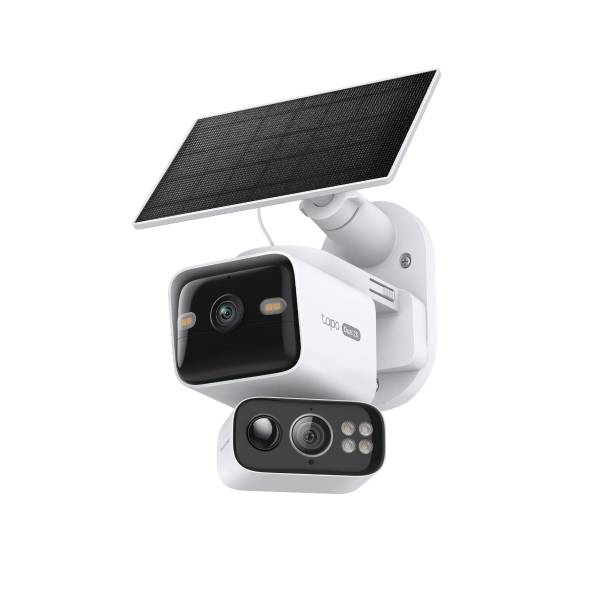 Dual-Lens Pan/Tilt Security Camera Kit