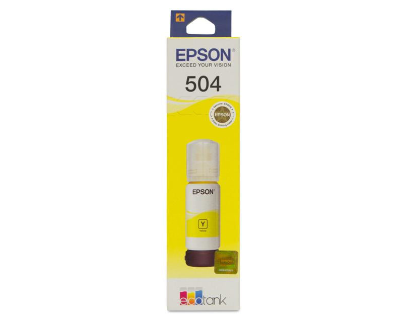 Depósito de desecho de tinta Epson T504 - Amarillo - Inyección de tinta - 70 mL - 1