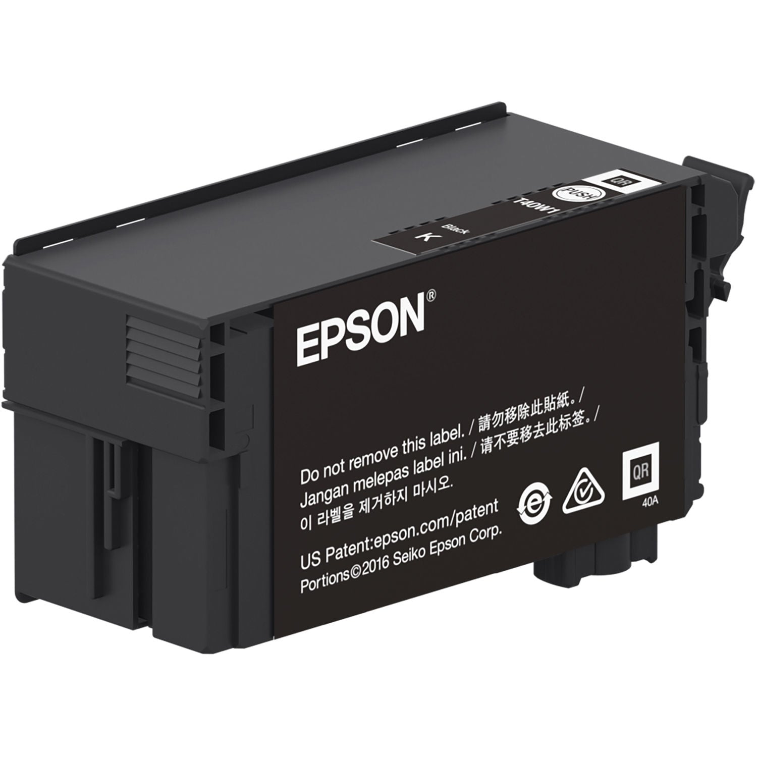 Cartucho de tinta Epson UltraChrome XD2 T40W Alto Rendimiento Inyección de tinta - Negro - Original - 1