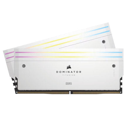 Memoria DIMM DDR5 Corsair (CMP48GX5M2B7000C36W) Dominator Titanium 48GB (2x24GB) 7000MHz CL36 Blanco