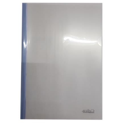 Folder Costilla Celica Traslucido Tamaño Carta Color Azul c/5 Piezas