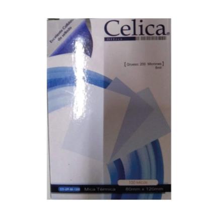 Mica Térmica Celica Tamaño Credencial 80x120mm 8 Milésimas o 200 Micrones Paquete C/100 Pzas