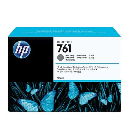 Tinta HP LF 761 Gris Oscuro T7100 DesignJet 400ML