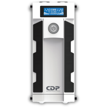 UPS CDP No Break GSMART1516 1500VA/900W Smart AVR Puertodecarga USB(8 USB-A y 2 USB-C) Luz RGB LCD 120Vac