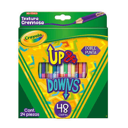 Lapices de colores Crayola Up y Downs con 24 piezas