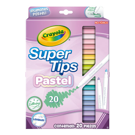 Plumones Crayola SuperTips con 20 piezas