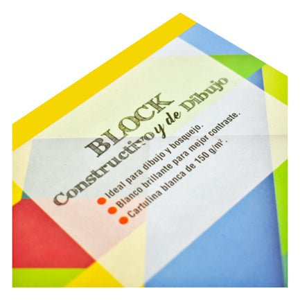 Block de dibujo Dietrix First Class cartulina bristol con 20 hojas grande 32.3 X 48 cms