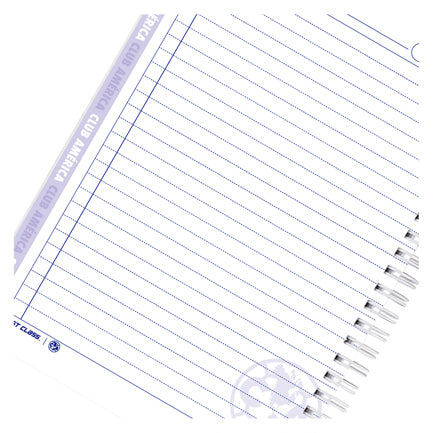 Cuaderno profesional Dietrix First Class pasta dura doble arillo 80 hojas raya Club America modelo CA azul