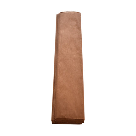 Papel Crepe Dietrix 50x200cms Cafe Paquete con 10 Hojas