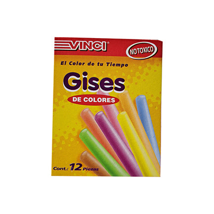 Gis Vinci Moldeado Colores Curtidos c/12 piezas