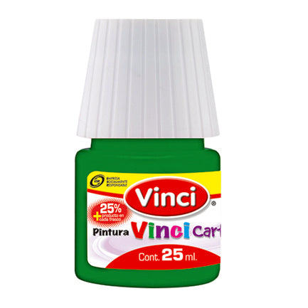 Pintura Cartel Vinci 25 ml Verde Verones #62A Caja c/10 piezas