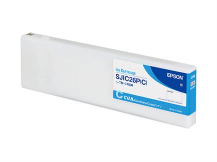 Cartucho Epson SJIC26P para TM-C7500 Color Cian
