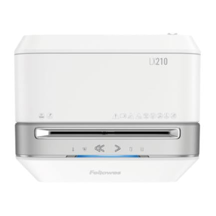 Trituradora Fellowes Powershred LX210 Microcorte 16 Hojas 6 Galones Color Blanco