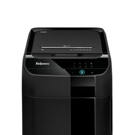 Trituradora Fellowes AutoMax 350C Corte Cruzado 350 Hojas 18 Galones Color Negro